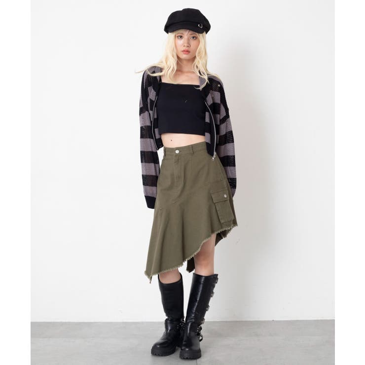 ハトメメッシュニットショートパーカー | WEGO【WOMEN】 | 詳細画像20 