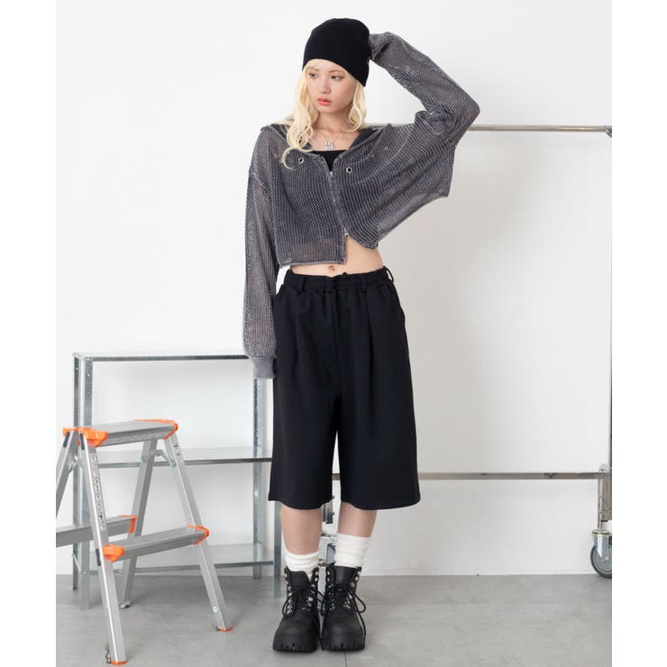 ハトメメッシュニットショートパーカー | WEGO【WOMEN】 | 詳細画像25 