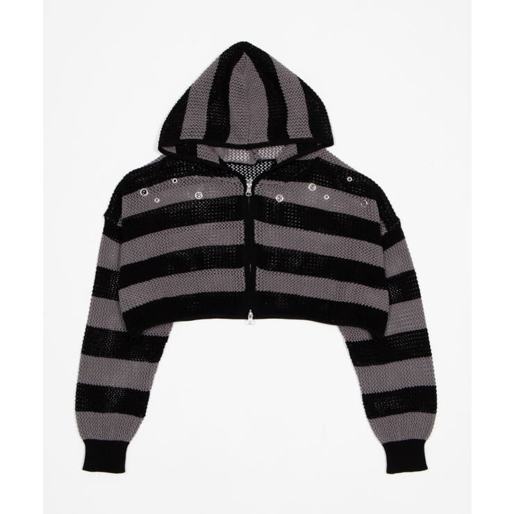ハトメメッシュニットショートパーカー | WEGO【WOMEN】 | 詳細画像27 