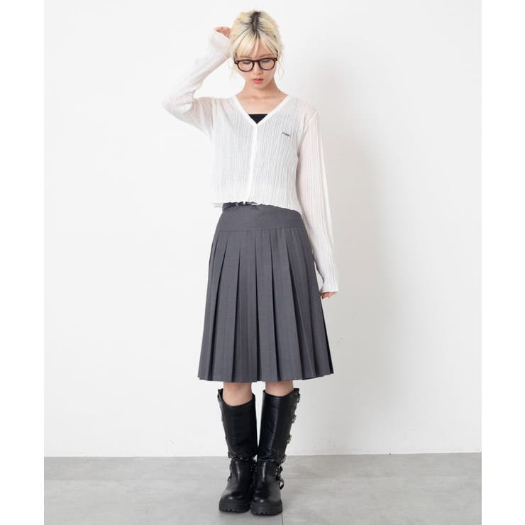 シアースパンコールカーディガン | WEGO【WOMEN】 | 詳細画像1 
