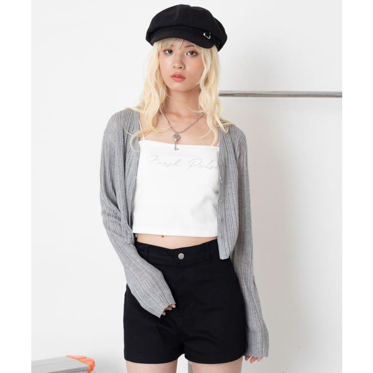 シアースパンコールカーディガン | WEGO【WOMEN】 | 詳細画像12 