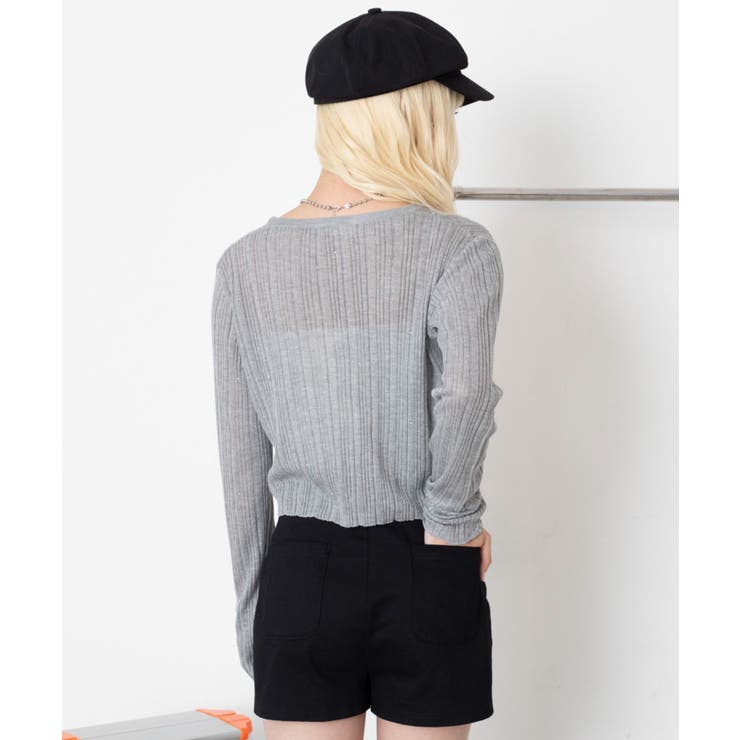 シアースパンコールカーディガン | WEGO【WOMEN】 | 詳細画像16 