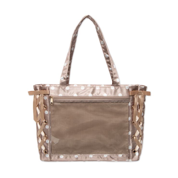 ブラウン | ポルカドットレースアップ痛バッグS | WEGO【WOMEN】