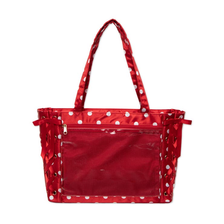 レッド | ポルカドットレースアップ痛バッグS | WEGO【WOMEN】