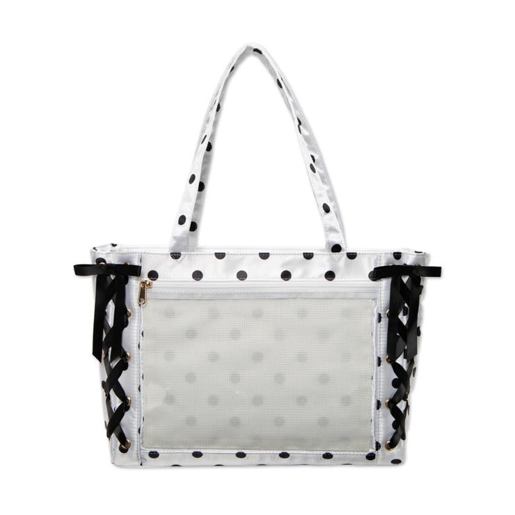 ホワイト | ポルカドットレースアップ痛バッグS | WEGO【WOMEN】