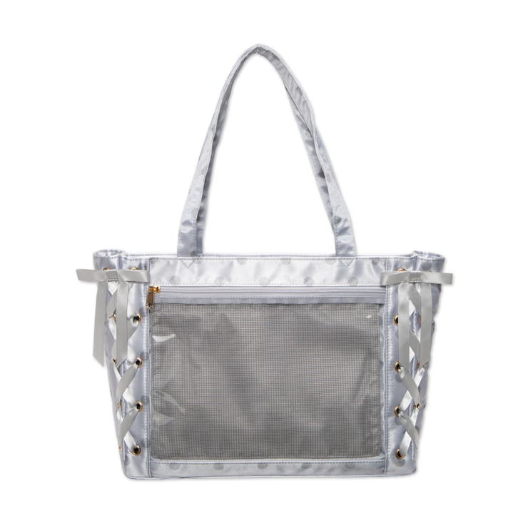 シルバー | ポルカドットレースアップ痛バッグS | WEGO【WOMEN】
