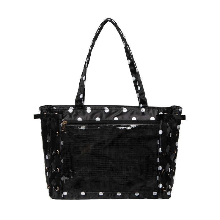 ブラック | ポルカドットレースアップ痛バッグS | WEGO【WOMEN】