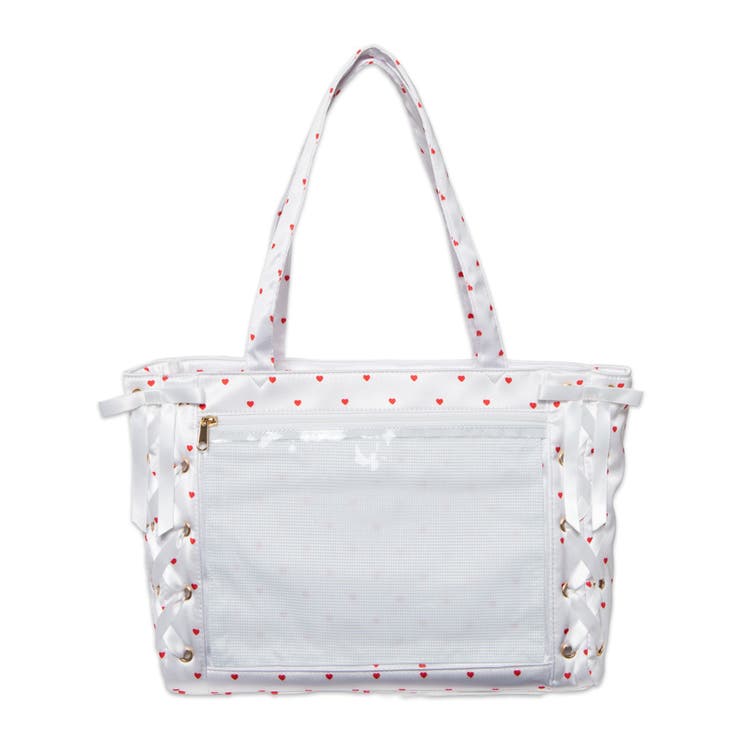 ホワイト | ファンシーハートレースアップ痛バッグS | WEGO【WOMEN】