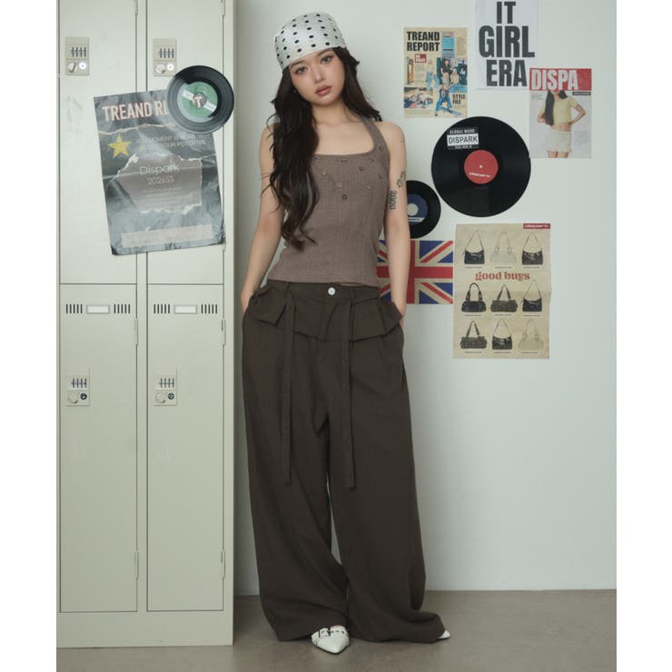 デザインボタンホルターキャミ | WEGO【WOMEN】 | 詳細画像1 