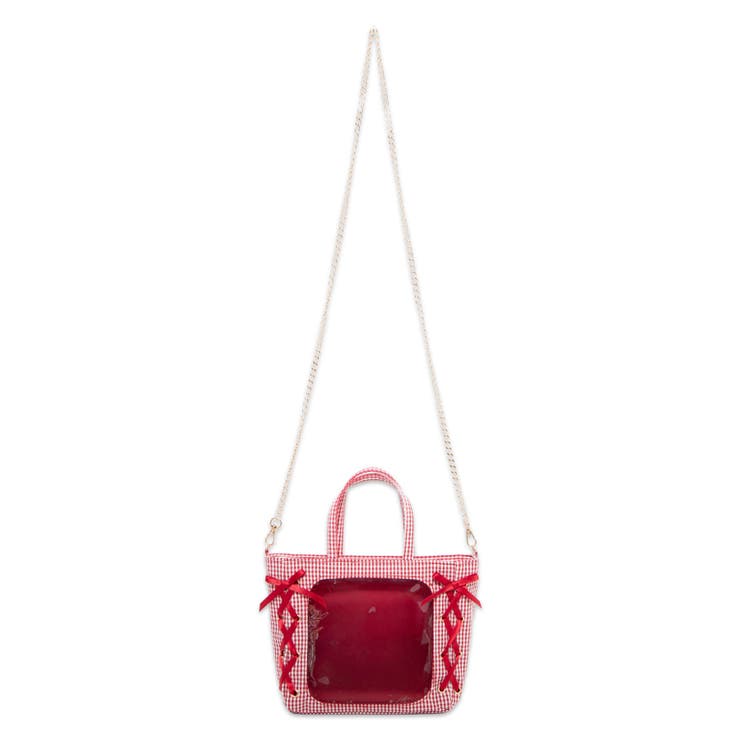 ギンガムレースアップミニぬいショルダー | WEGO【WOMEN】 | 詳細画像2 