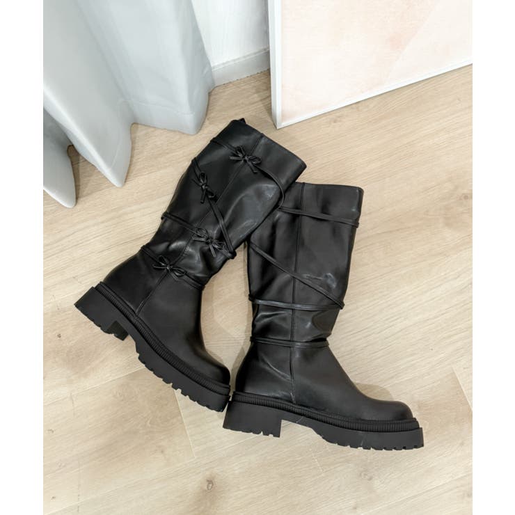 リボンデザインロングブーツ | WEGO【WOMEN】 | 詳細画像2 