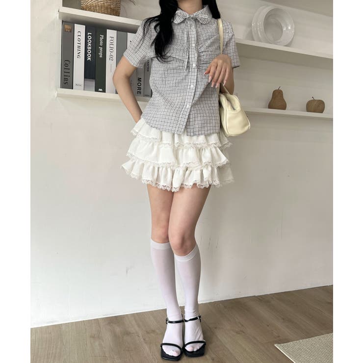 ギャザーデザインシャツ | WEGO【WOMEN】 | 詳細画像1 