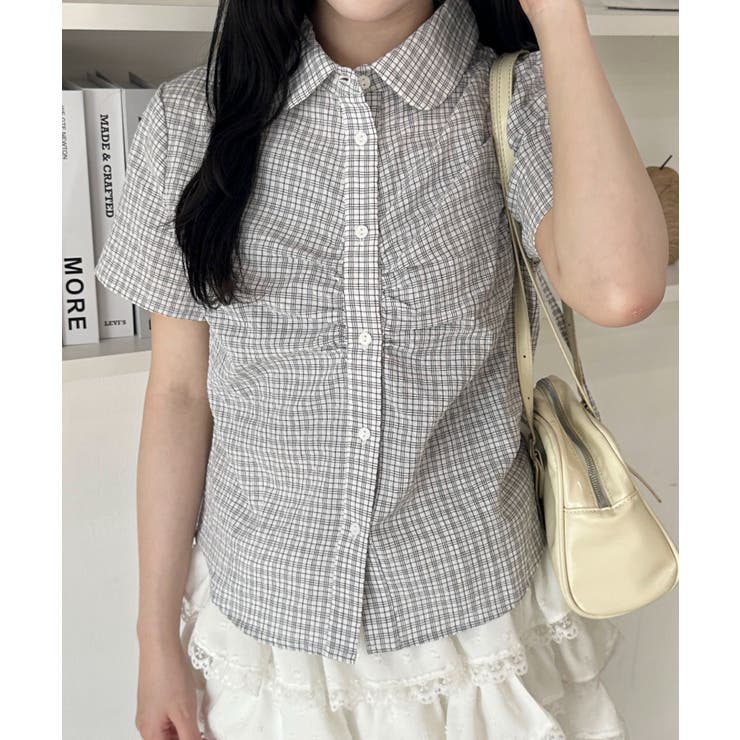 ギャザーデザインシャツ | WEGO【WOMEN】 | 詳細画像4 