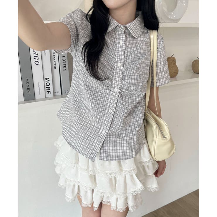 ギャザーデザインシャツ | WEGO【WOMEN】 | 詳細画像6 