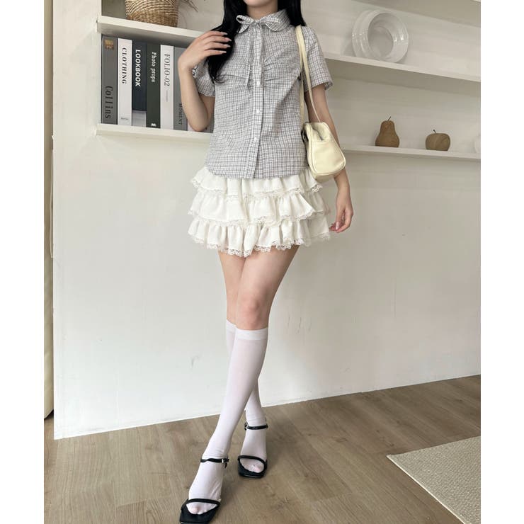 ギャザーデザインシャツ | WEGO【WOMEN】 | 詳細画像7 