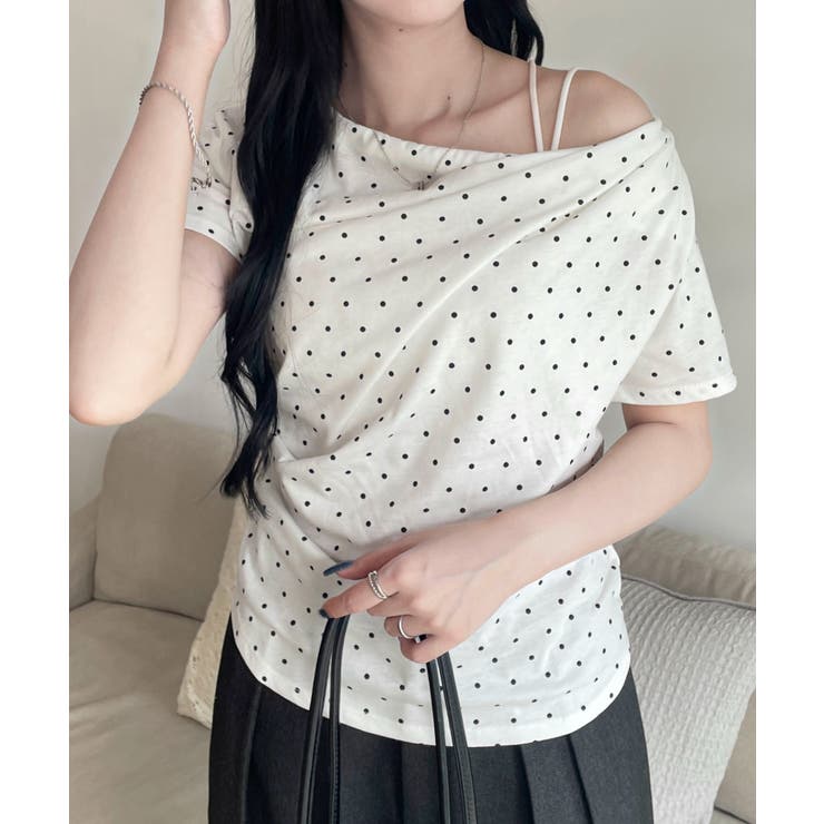 アイボリードット | ドレープトップス | WEGO【WOMEN】