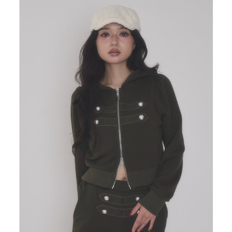 カーキ | ナポレオンレースパーカー | WEGO【WOMEN】