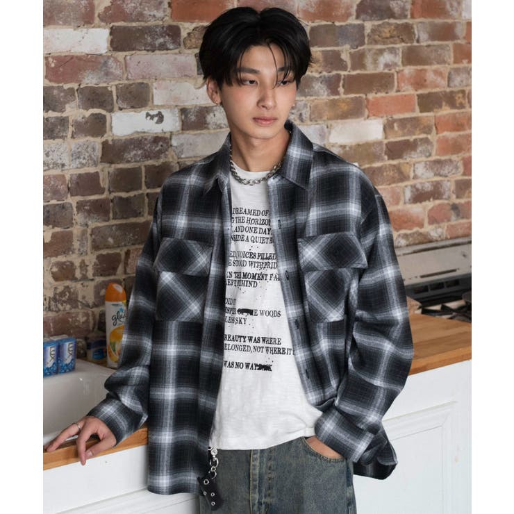 オンブレチェックネルシャツ(LS) | WEGO【MEN】 | 詳細画像11 