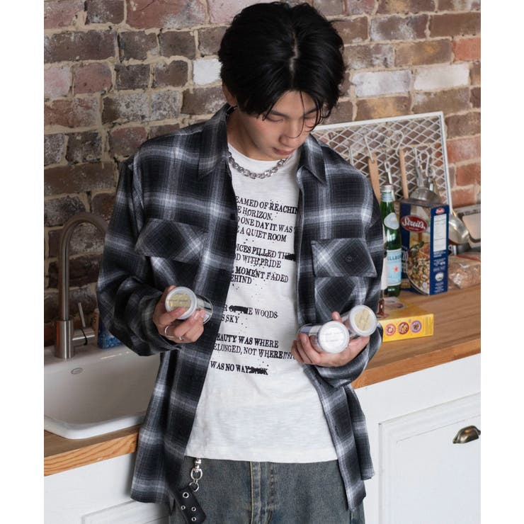 オンブレチェックネルシャツ(LS) | WEGO【MEN】 | 詳細画像15 