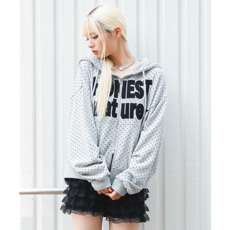 柄2 | グラフィックZIPパーカー | WEGO【WOMEN】