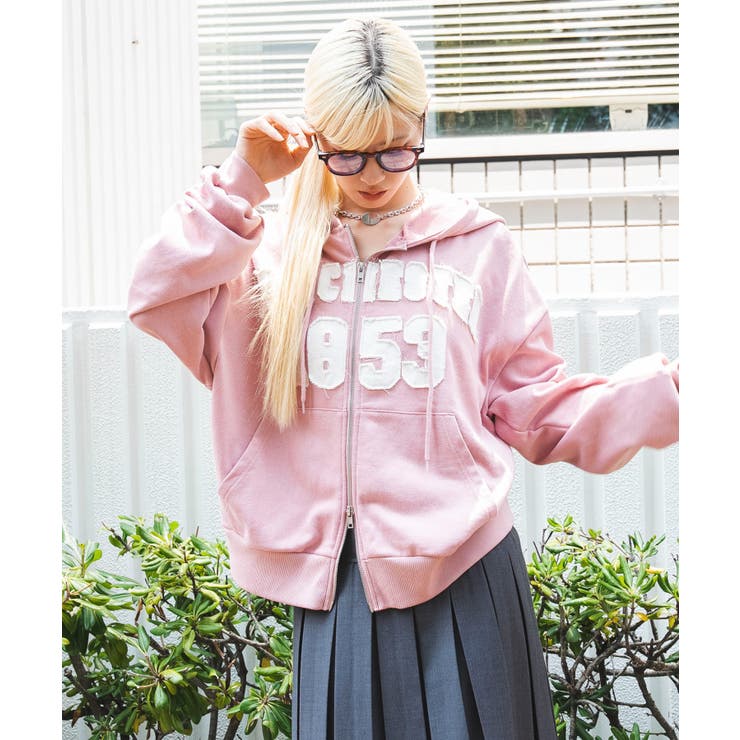 柄3 | グラフィックZIPパーカー | WEGO【WOMEN】