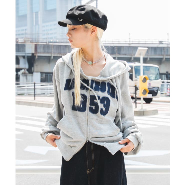 柄4 | グラフィックZIPパーカー | WEGO【WOMEN】