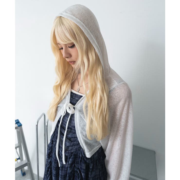 ホワイト | フードライトカーデ | WEGO【WOMEN】