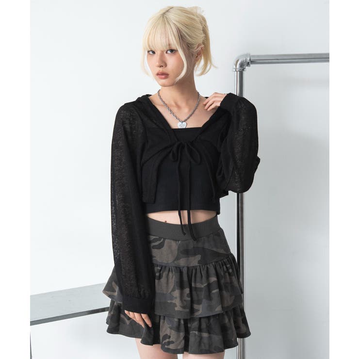 フードライトカーデ | WEGO【WOMEN】 | 詳細画像12 