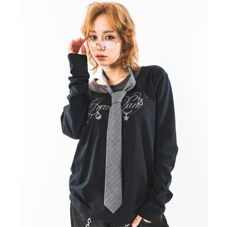 UネックレイヤードグラフィックT(LS) | WEGO【MEN】 | 詳細画像2 
