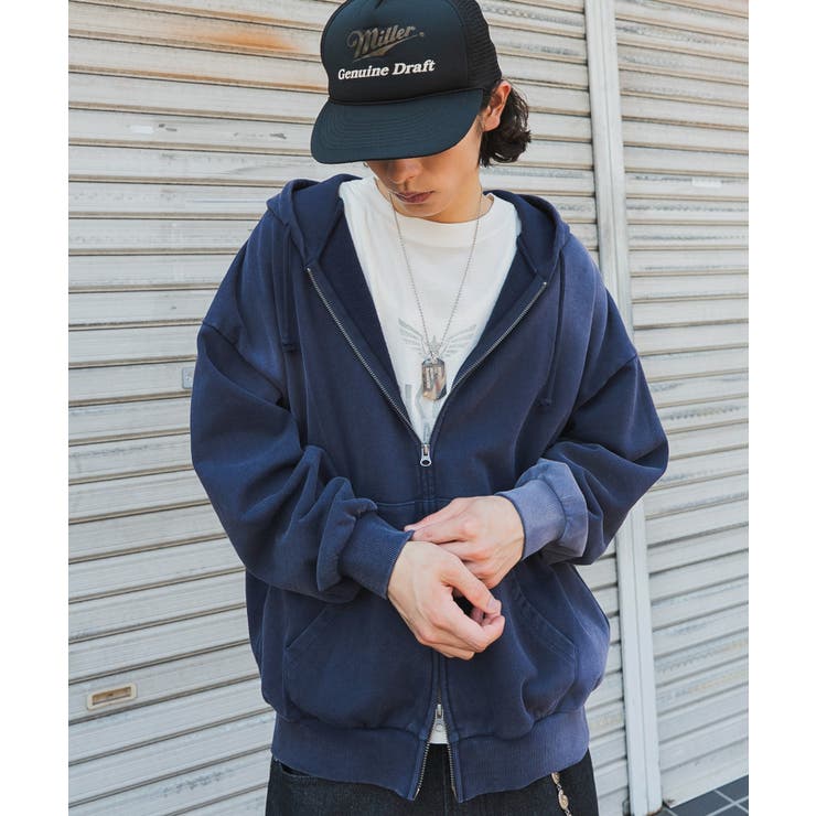 ヘビーウェイトフェードZIPパーカー | WEGO【MEN】 | 詳細画像12 