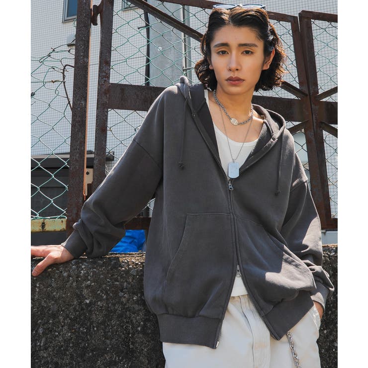 ヘビーウェイトフェードZIPパーカー | WEGO【MEN】 | 詳細画像27 