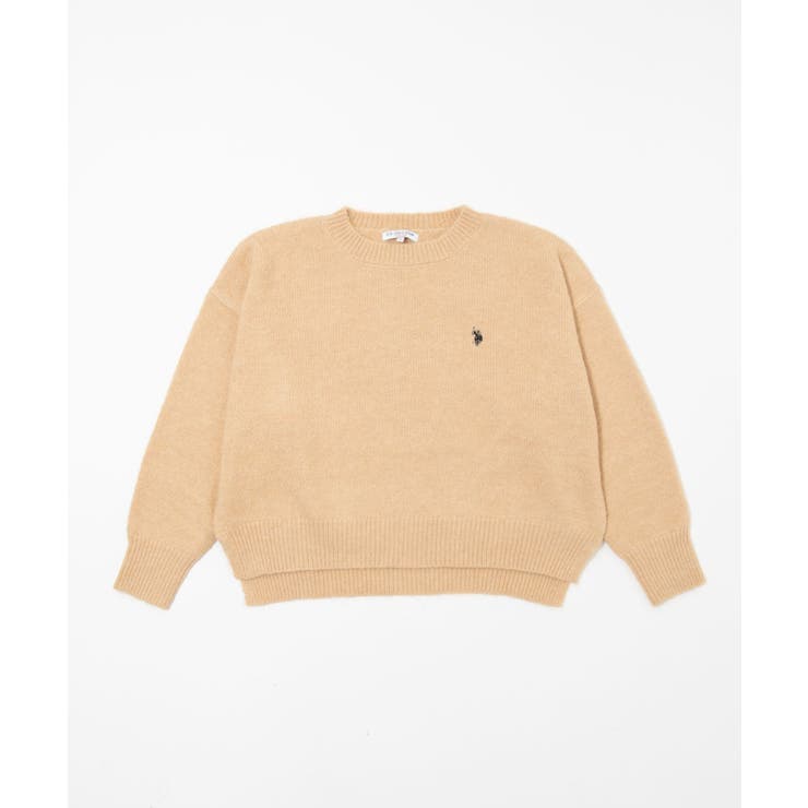 ベージュ | 別注U.S.POLO ASSN.モヘアライクニットプルオーバー | WEGO【WOMEN】