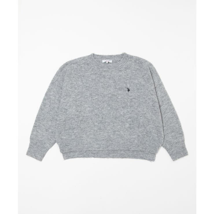 グレー | 別注U.S.POLO ASSN.モヘアライクニットプルオーバー | WEGO【WOMEN】
