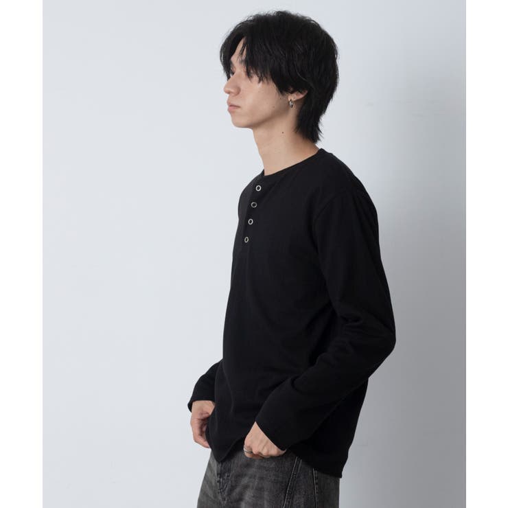 リングドットヘンリーネックリブT(LS) | WEGO【MEN】 | 詳細画像17 