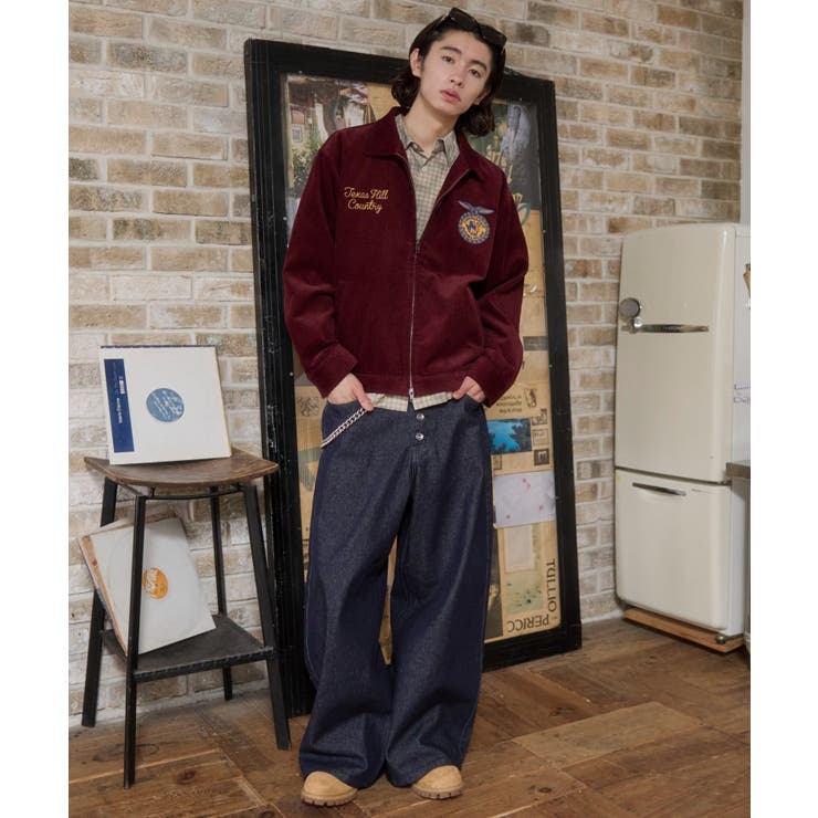 コーデュロイグラフィックブルゾン | WEGO【MEN】 | 詳細画像21 