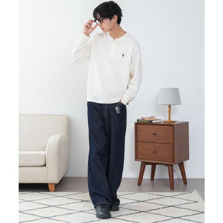 U.S.POLO ASSN.ヘンリーネックロンT | WEGO【MEN】 | 詳細画像2 