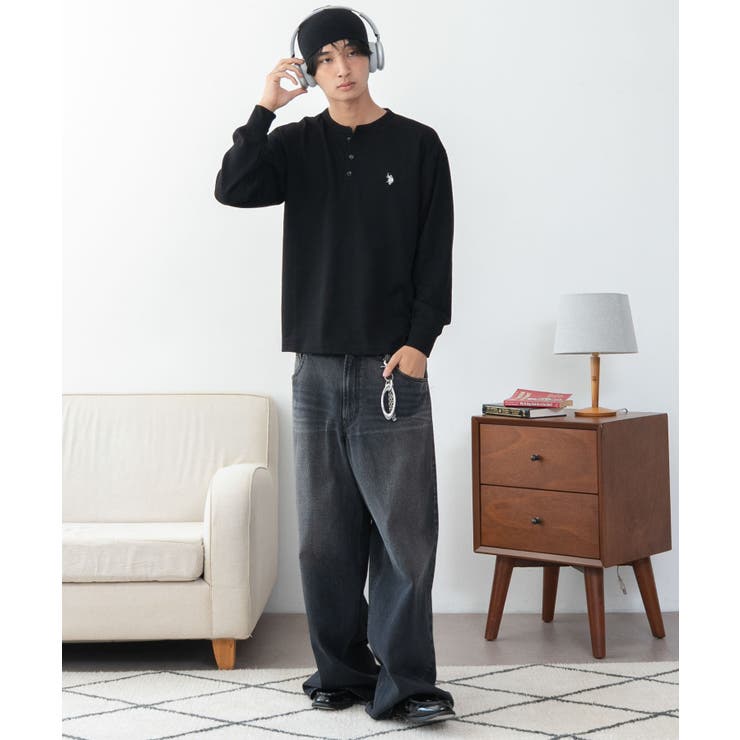 U.S.POLO ASSN.ヘンリーネックロンT | WEGO【MEN】 | 詳細画像4 