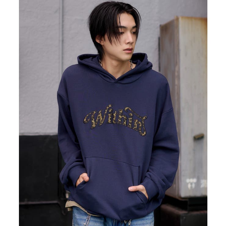 レオパードロゴプルパーカー | WEGO【MEN】 | 詳細画像11 