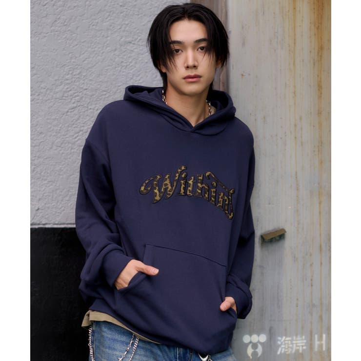 レオパードロゴプルパーカー | WEGO【MEN】 | 詳細画像12 