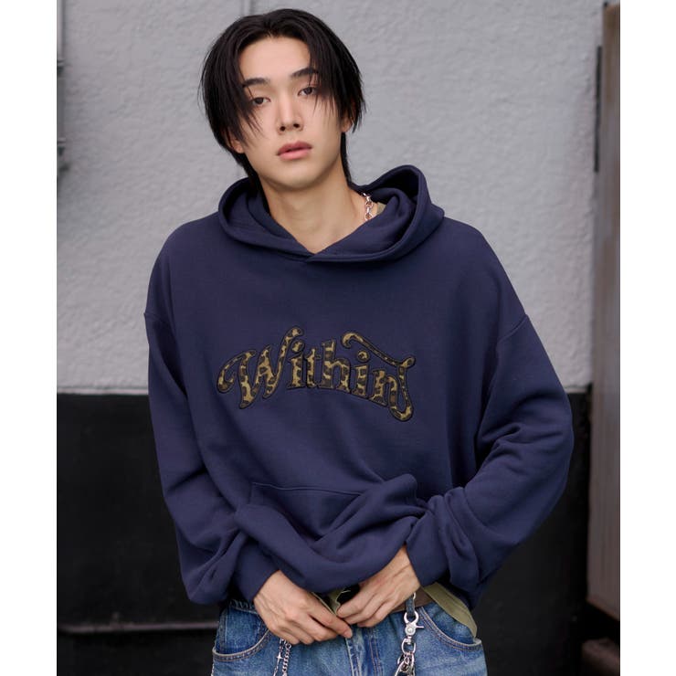 レオパードロゴプルパーカー | WEGO【MEN】 | 詳細画像13 
