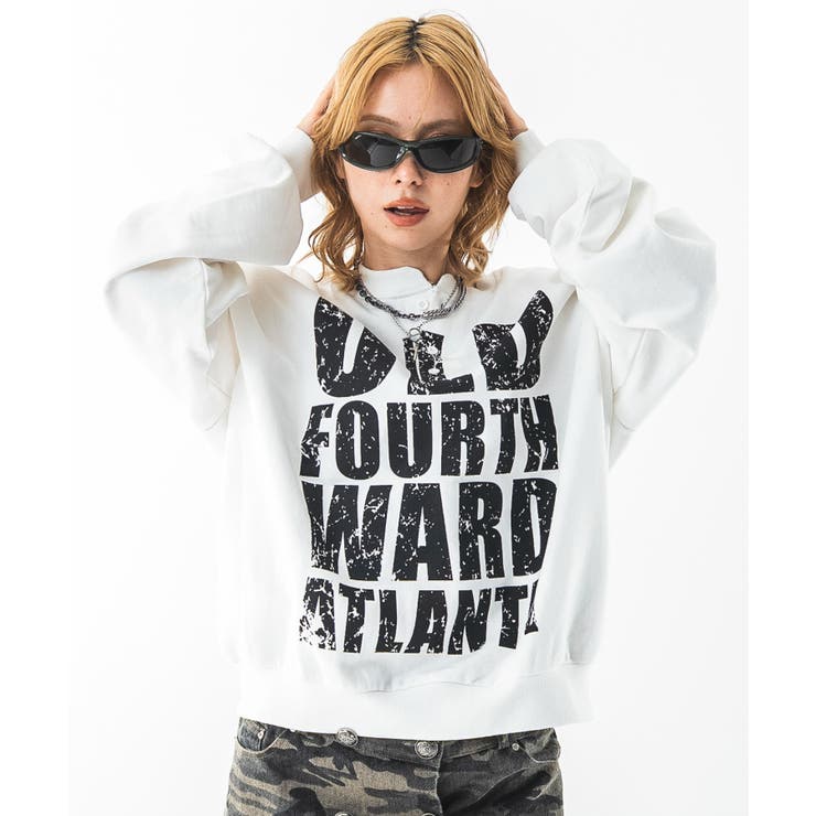 ブリーチビッグロゴヘンリ-ネックプルオーバー | WEGO【MEN】 | 詳細画像19 