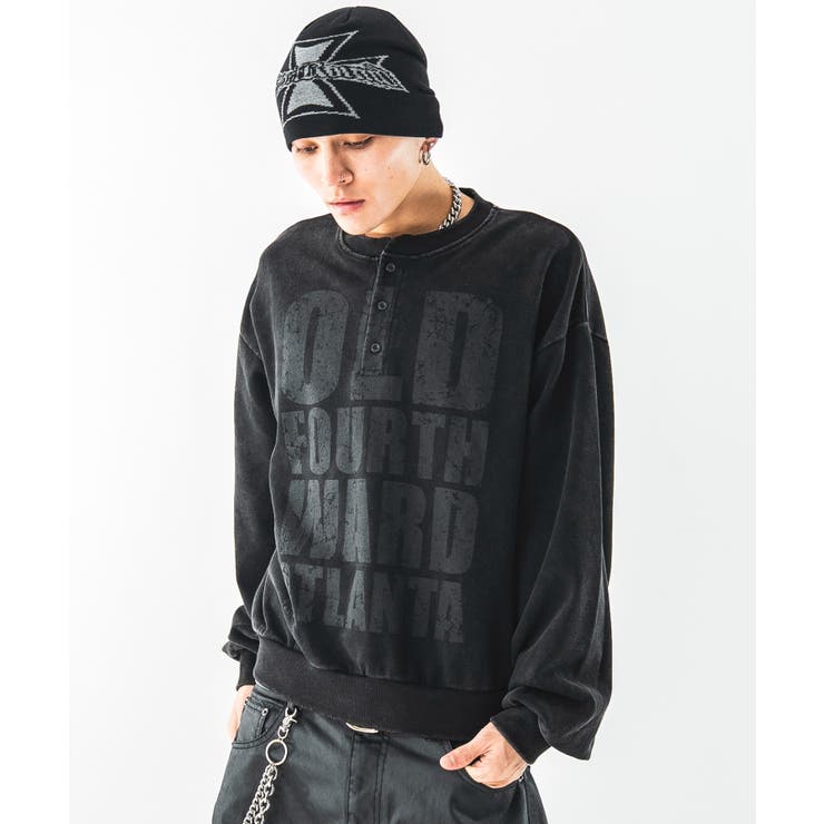 ブリーチビッグロゴヘンリ-ネックプルオーバー | WEGO【MEN】 | 詳細画像26 