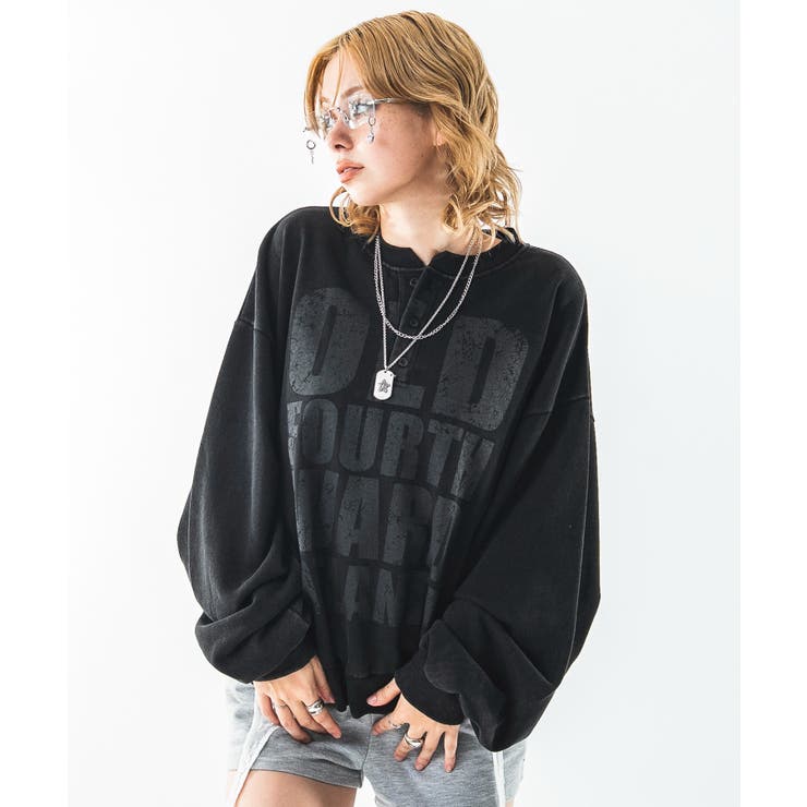 ブリーチビッグロゴヘンリ-ネックプルオーバー | WEGO【MEN】 | 詳細画像31 