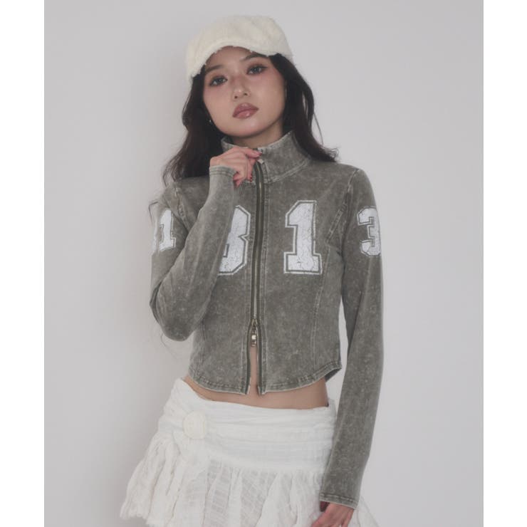 ベージュ | ナンバリングジップトップ | WEGO【WOMEN】