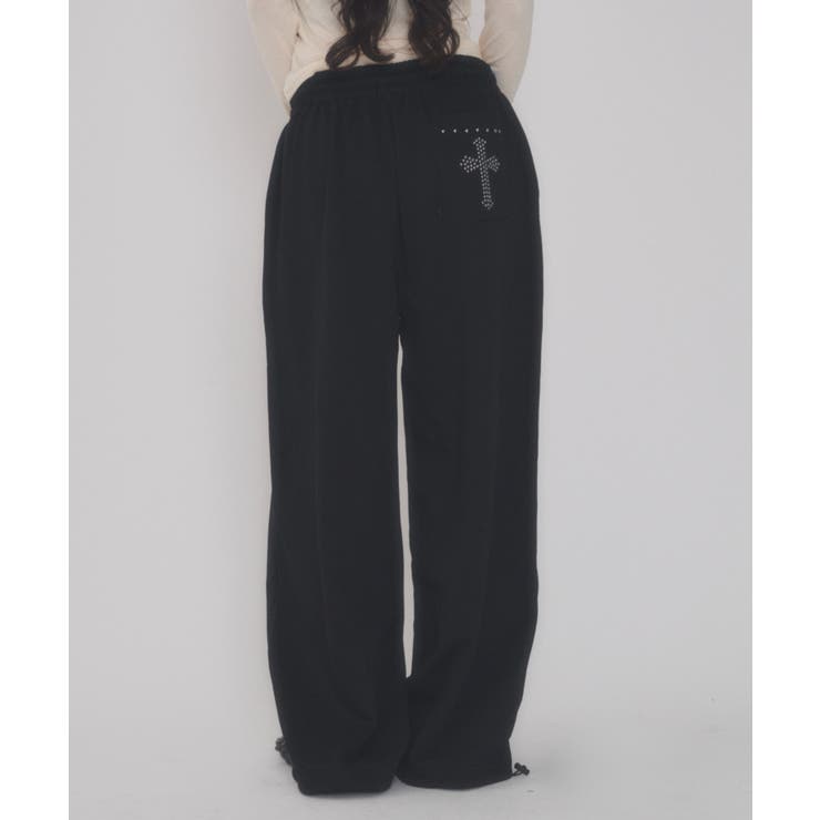スタッズワイドスウェットパンツ | WEGO【WOMEN】 | 詳細画像6 