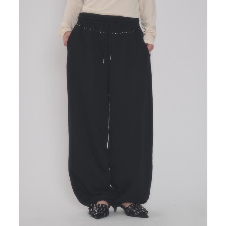 スタッズワイドスウェットパンツ | WEGO【WOMEN】 | 詳細画像9 
