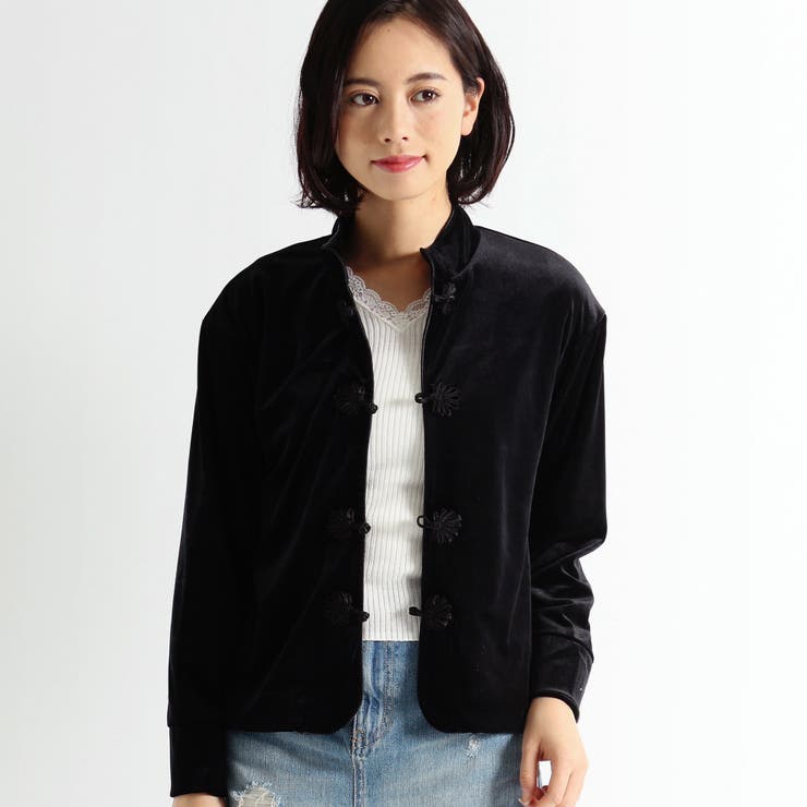 ベロアチャイナカーデ[品番：WG010002687]｜WEGO【WOMEN】（ウィゴー