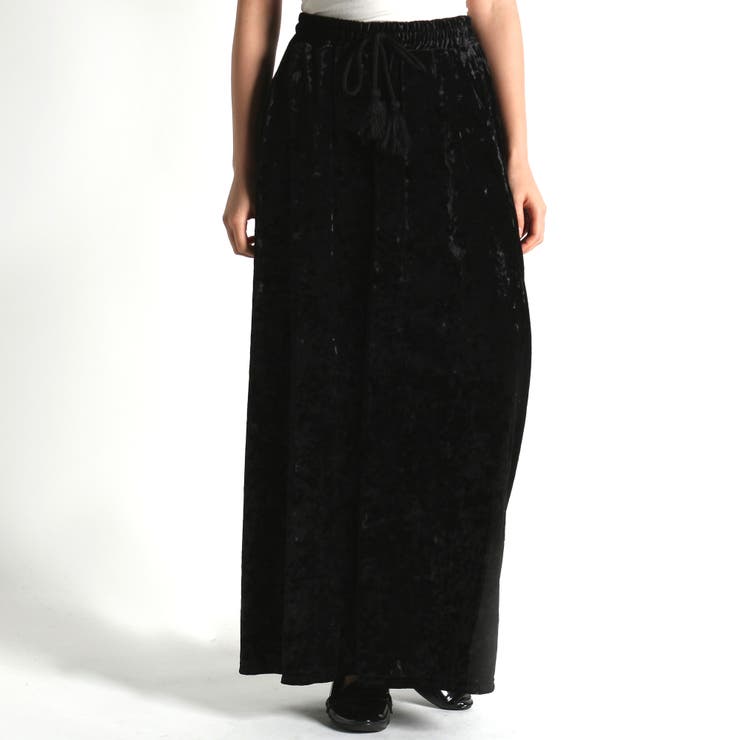 本日限定　サイズ1 seyto / クラッシュベロアワイドフレアパンツ seyto（セイト）の「Crash velour wide flare pants