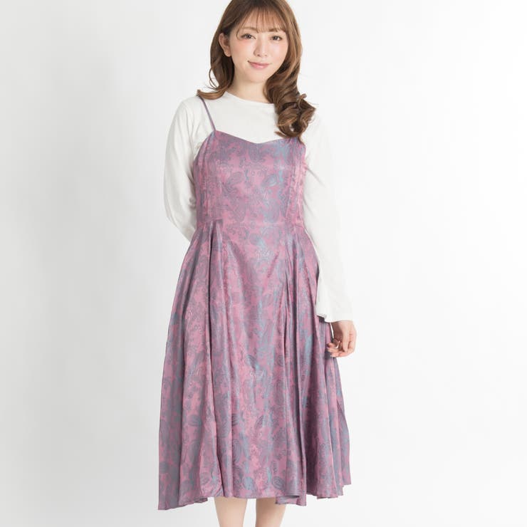 WC】ガラサテンワンピース[品番：WG010023390]｜WEGO【WOMEN】（ウィゴー ）のレディースファッション通販｜SHOPLIST（ショップリスト）