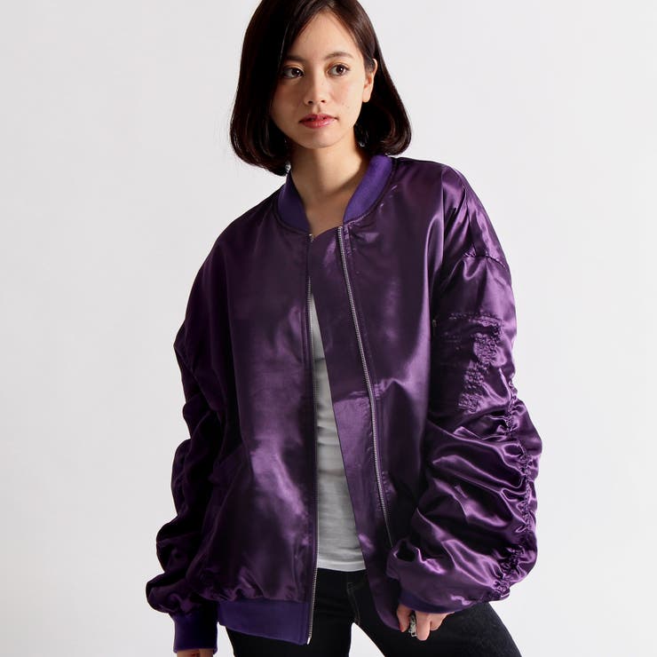 Wc ビッグサテンブルゾン 品番 Wg Wego Women ウィゴー のレディース ファッション通販 Shoplist ショップリスト